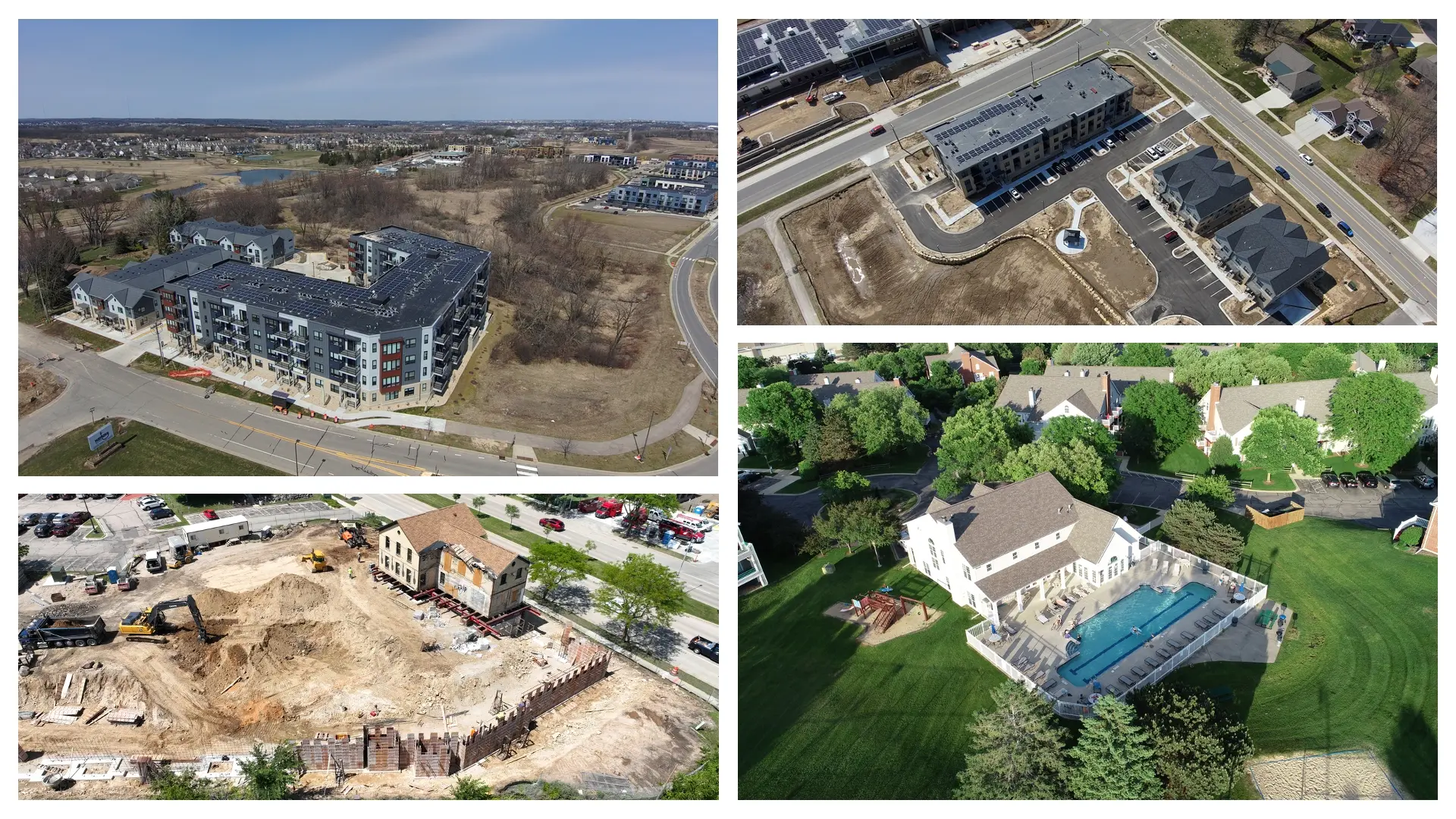 Collage of Construction Real Estate