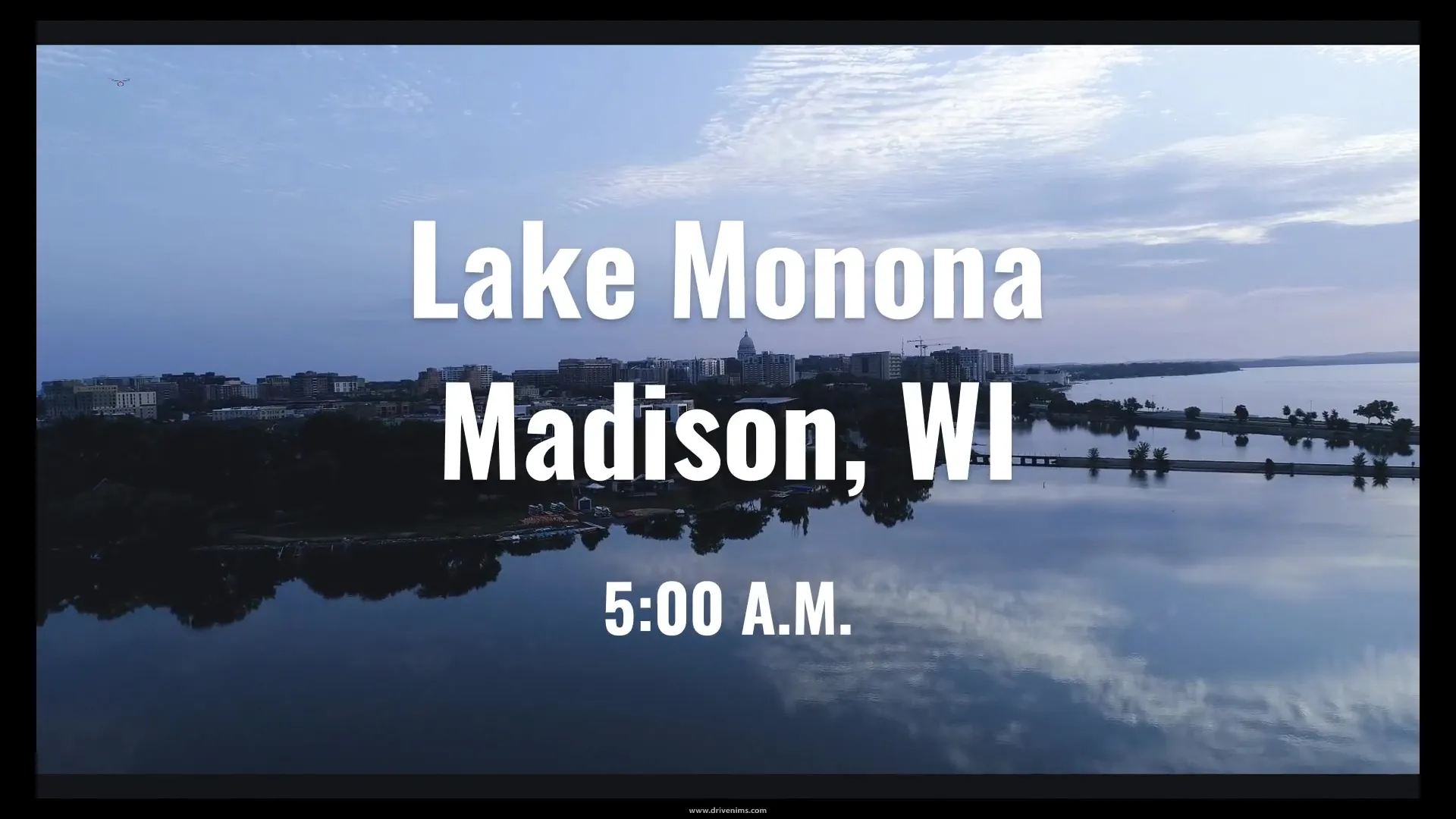 Morning Drone Footage of Lake Monona Video Thumbnail