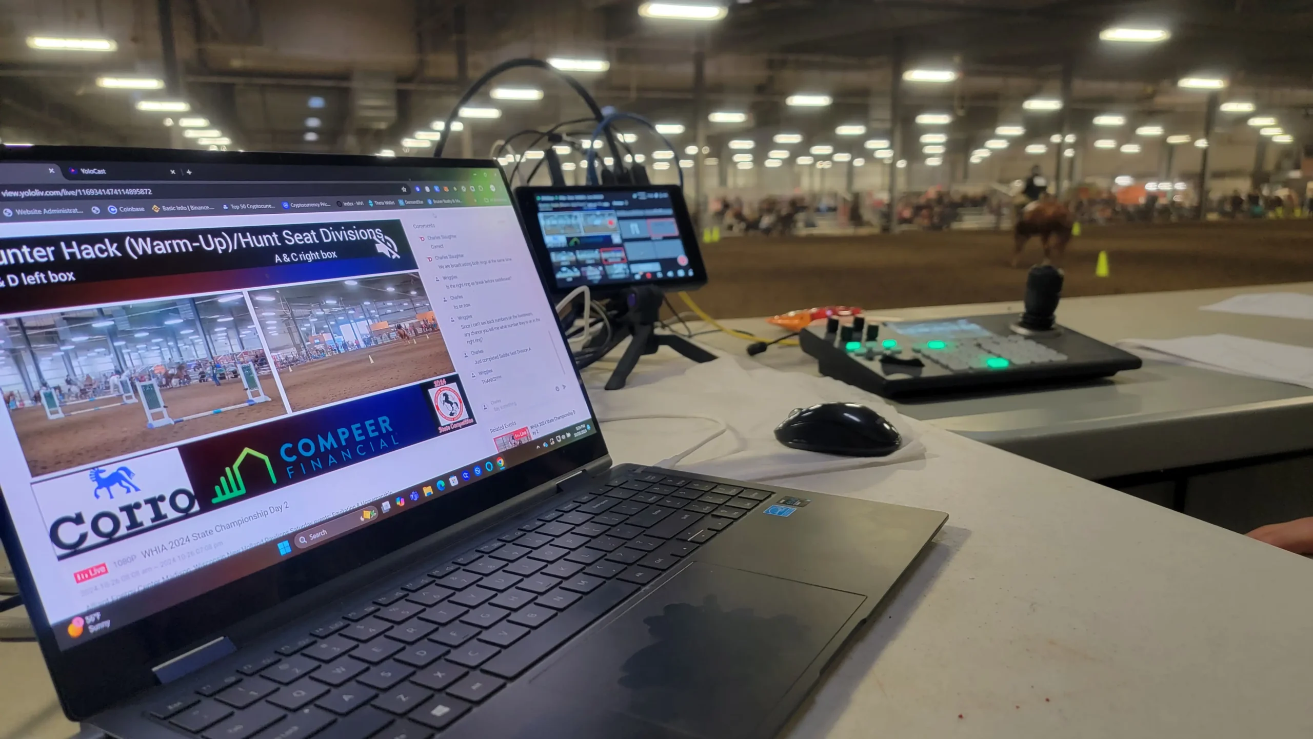 Behind-the-Scenes of a livestreaming setup