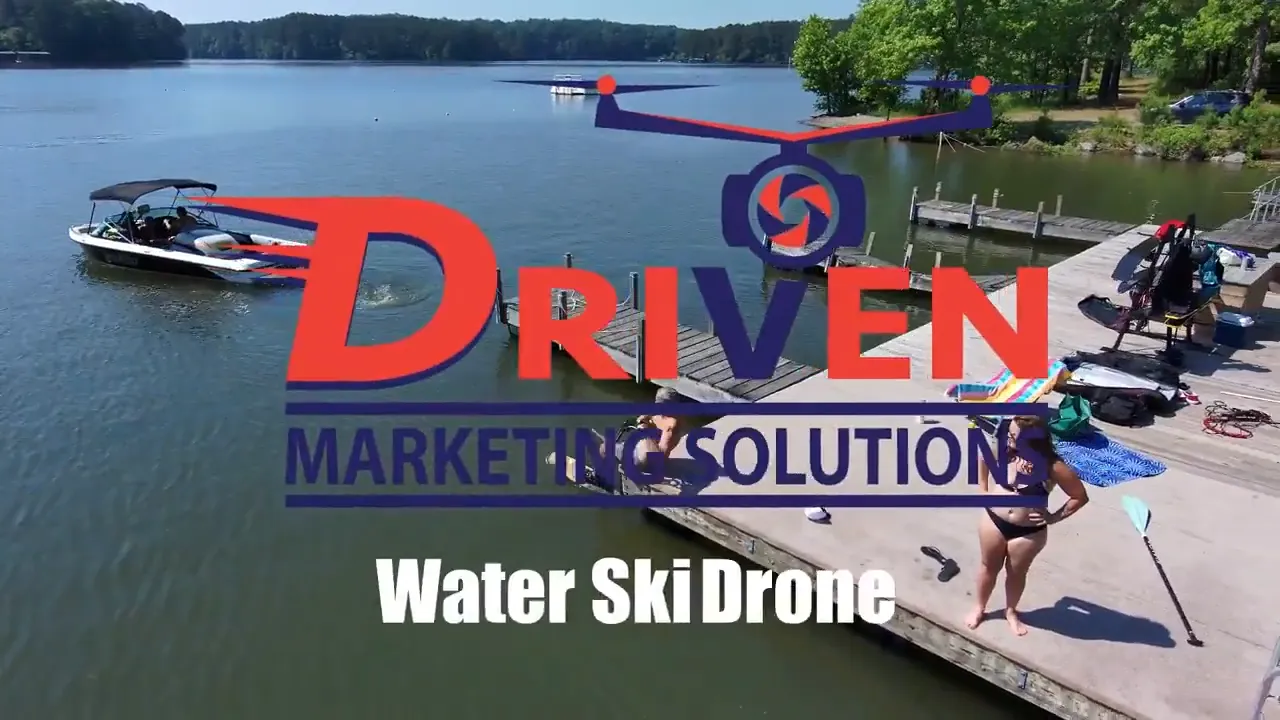 Thumbnail for Water Ski Drone Footage Video